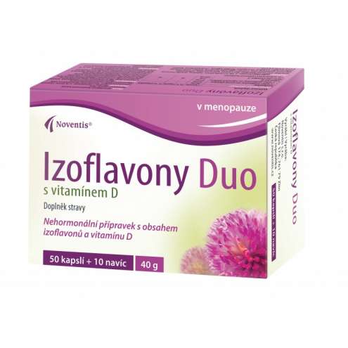 NOVENTIS ISOFLAVONES DUO WITH VITAMIN D, 60 cps.